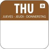 Oplosbare Voedseletiketten | Kleurcode Donderdag | Rol 1000 | Vogue | U780