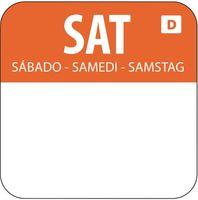 Oplosbare Voedseletiketten | Kleurcode Zaterdag | Rol 1000 | Vogue | U782