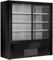 Zoin Cervinho Multi-Deck Display Zwart met Schuifdeuren 1200mm - UA054-120