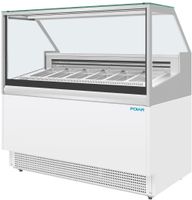 Polar U-Series 6-Pan IJs Vitrine Kast Vriezer - UA058
