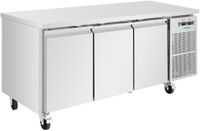 Polar UA087 U-Serie Koel-Vrieswerkbank met 3 Deuren 314L