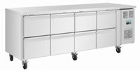 Polar UA102 U Series RVS koelwerkbank gastronorm met 8 laden