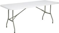 Bolero UU579 Opvouwbare Rechthoekige Tafel 6ft Wit
