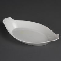 Ovale gratin ovenschaaltjes met handvatten | 32 x 17,7cm | W423