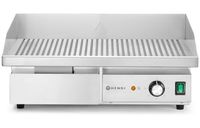 HENDI 154984 Bakplaat geribbeld, , Budget Line, 220-240V/3000W, 550x430x(H)240mm