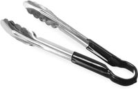 Hendi Serveertang rvs handgreep zwart pvc | 25cm | 171752