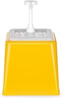 Sausdispenser met Pomp - HENDI - 2,5L - Geel - 230x210x(H)250mm - 203538