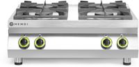 Hendi Gasfornuis Kitchen Line 4 pits, tafelmodel | 227381
