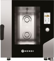 HENDI 229637 Convectiestoomoven – Touch 7 x GN 1/1, elektrisch, met directe stoom en een aanraakscherm, , 730x784x(H)850mm