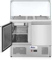 Saladette | 2 deuren en glazen vitrine | 300L | Arktic 232781
