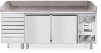 Arktic Pizzawerkbank met 2 deuren en 7 lades 280L | 232842