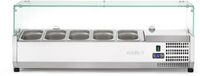Opzet Koelvitrine | 5x GN 1/4 | hard glazen kap | Arktic 232903