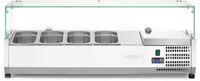 Opzet Koelvitrine | 4x GN 1/3 | hard glazen kap | Arktic 232965