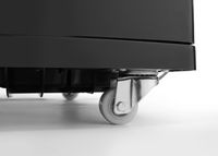 Koelvitrinekast | 280L-191cm(h) | zwart-RVS | Wielen | Arktic 233290