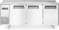 Arktic Vrieswerkbank Kitchen Line | 3 deuren, 390L, D=600 | Geforceerd, -17°C/-22° | Met Rand | 233399
