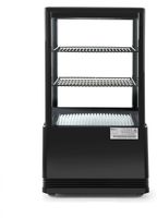 Gekoelde display kast | Zwart | 58L-82cm(h) l anti-condens | Arktic 233627