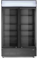 Arktic 236949 Backbar koelkast met lichtbak, dubbele deur, , 512L, Zwart, 220-240V/510W, 1120x585x(H)1900mm