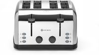 Toaster 4-Sneetjes - HENDI - 240V/1500W - 295x335x(H)180mm - 261187