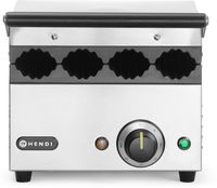 HENDI 263594 Contactgrill voor hotdogs en wraps, , 220-240V/1800W, 385x285x(H)254mm