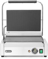 Hendi Contactgrill Panini boven geribd onder glad 2200W | 263662