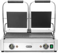 Hendi Contactgrill dubbel links glad rechts geribd 3600W | 263907