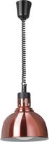 HENDI 273623 Warmtelamp verstelbaar, dome, , Koper, 230V/250W, Diameter ⌀ 25 cm - Hoogte 20,7 cm
