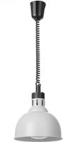 HENDI 273654 Warmtelamp verstelbaar, dome, , Wit, 230V/250W, Diameter ⌀ 25 cm - Hoogte 20,7 cm