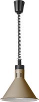 Warmtelamp Verstelbaar Conisch, HENDI, Beige, 230V/250W, Diameter 27,5 cm - Hoogte 25 cm - 273777