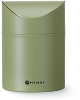 HENDI 440780 Tafelformaat prullenbak met schommeldeksel, , 1,2 Liter, Groen, Diameter ⌀ 12 cm - Hoogte 16,5 cm