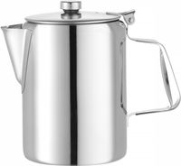 Hendi Koffie-/ theekan met deksel | 0,6L RVS | 453209