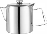Hendi Koffie-/ theekan met deksel - 0,9L RVS - 453308