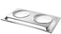 Hendi Opzetstuk voor 2x Bainmariepan passend op GN 1/1 Chafing dish | 470930