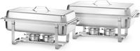 Hendi Chafing dish Gastronorm 1/1 max diepte 65mm | set van 2 | 472613