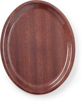 Hendi Dienblad Mahonie - Ovaal 200x265 mm - antislip - Woodform - 507568