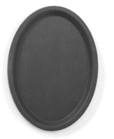 Hendi Dienblad zwart Ovaal 160x230 mm Polyester - 508718