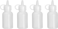 Mini Saus Dispenser - Set Van 4 Stuks. - 0,03L - Transparant - ø30x(H)85mm - Hendi 557891