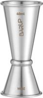 BarUp 597064 Barmaatje 20/40 ml, , 0,04L, Zilver, Diameter ⌀ 42 mm - Hoogte 100 mm, Rond