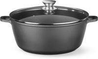 HENDI 611036 Braadpan met antiaanbaklaag, , 7,5 Liter, Zwart, 387x310x(H)130mm