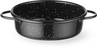 HENDI 622520 Braadpan "fuente", geëmailleerd, , Zwart, Diameter ⌀ 12 cm - Hoogte 4 cm