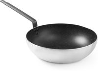 Hendi Wokpan aluminium 320x100 mm Marble anti-aanbakcoating | diameter 32cm | 627747