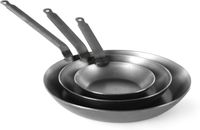 Hendi Koekenpan plaatstaal 240x4 mm= bodem 180 mm Klassiek | diameter 24cm | 628638