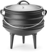 Gietijzeren Pan, HENDI, Zwart, Diameter 24,5 cm - Hoogte 28 cm - 629291