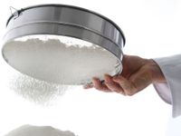 Hendi Bakkerszeef rvs 250x75 mm voor meel, bloem | diameter 25cm | 637807