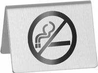 Hendi Tafelstandaard rvs Niet Roken 52x40 mm |663660