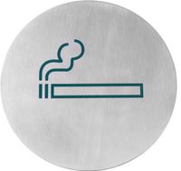 Hendi Deurschild rvs Roken = groen 160 mm | 663820