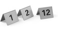 Hendi Tafelstandaard nummers 1 - 12 rvs 55x52x35 mm | 663844