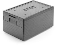 HENDI 707425 Thermobox, , Kitchen Line, GN 1/1, 46L, Zwart, 600x400x(H)320mm