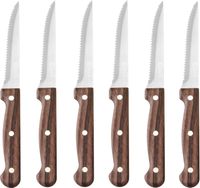 HENDI 783085 Steakmes - 6 stuks, , Profi Line, Bruin, 6 st., (L)210mm