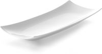 Hendi Bord rechthoek Bark 352x146x40 mm wit porselein |785553