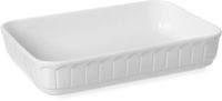 Hendi Ovenschaal rechthoek Rustica 375x260x75 mm wit porselein |786383
